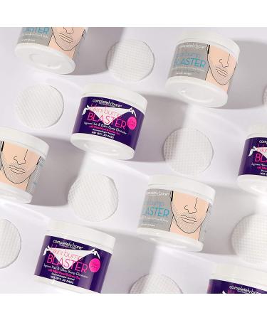 Completely Bare Bikini Bump Blaster Pads - 150 Gentle Exfoliating Wipes for Ingrown Hair Prevention, Antioxidant Witch Hazel & Green Tea, Cruelty-Free Vegan Formula - Buy Online on GoSupps.com