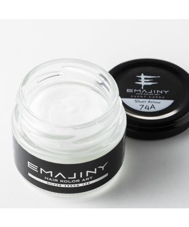 From Japan EMAJINY Silver Arrow 74A Temporary Hair Kolor Art Wax Unscented