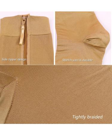 MDRCG Compression Stockings for Women - XL Thrombosis Support Socks with Zipper in Skin Color - Ideal Compression Socks for International Shipping - Buy Online on GoSupps.com