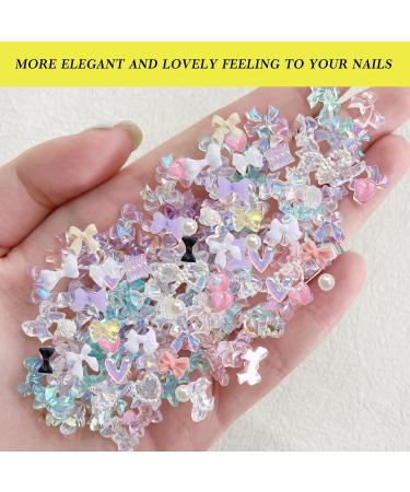 SHIYUAN 400Pcs Nail Charms 3D Nail Charms in Various Styles and Shapes Nail Art Gems Suitable for Manicure and DIY Creative Jewelry - Buy Online on GoSupps.com