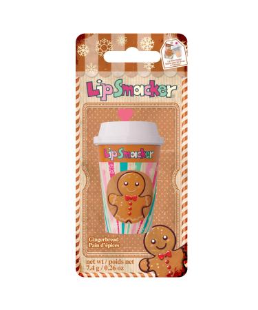 Lip Smacker Holiday Frappe Cup Lip Balm, Cute Lip Balm for Kids, Holiday-Themed, Moisturizing and Easy-to-Apply, Infused with Castor Seed Oil, Gingerbread
