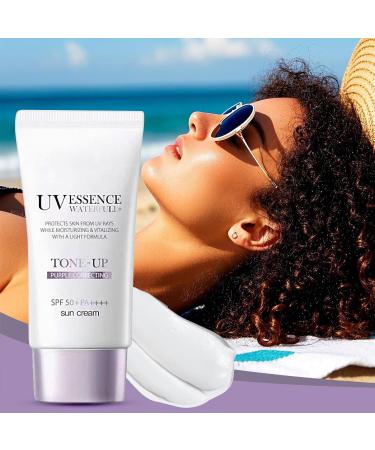 Illuminating Sunscreen - 50ml Face Primer Oil-Free Daily Makeup Base Lightweight Moisturizing Skin Shield Antioxidant Complex with Vitamin C and Other Ingredients | Use - Buy Online on GoSupps.com