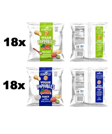 Buy Lay's Veggie Poppables Variety Pack - 36 Count | Crispy Healthy Snack | International Shipping Available - Buy Online on GoSupps.com
