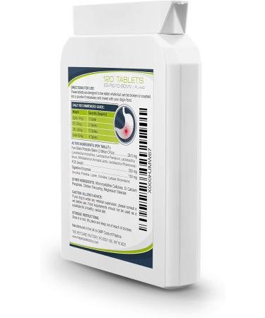 Advanced Probiotic Plus 5 Powerful Strains of Bacteria in a Prebiotic Inulin Base 2 Billion CFUs Per Tablet Plus Digestive Enzymes 120 Tablets UK Manufactured to GMP Standards - Buy Online on GoSupps.com