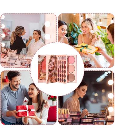 Shimmer Eyeshadow Palette Glitter Eye Makeup Highly Pigmented Powder Long Lasting Finish | Cosmetic Kit For Festival Party Dating Formal Event Stage Performance Gift - Buy Online on GoSupps.com