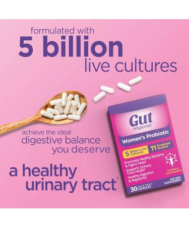 Women s Probiotic Slows Down Digestive Aging Boosts Immune System Supports UT & Feminine Health Cranberry Extract Non-GMO Gluten Free & Soy Free 5 Billion CFU 30 Capsules - Buy Online on GoSupps.com