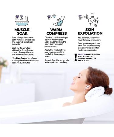 Coach Soak: Natural Magnesium Bath Soak for Muscle Recovery & Joint Relief - Fast Absorbing Lavender Essential Oils & Dead Sea Salt - Buy Online on GoSupps.com
