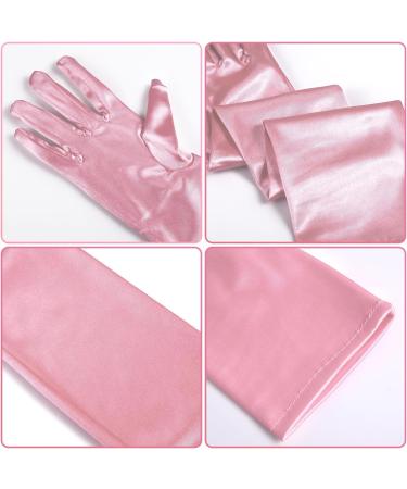 NQEUEPN Women Long Gloves Long Elbow Satin Gloves 21" Stretchy 1920s Opera Gloves Hand Care Moisturizing Gloves for Women Girls Evening Party Dance (Pink) - Buy Online on GoSupps.com