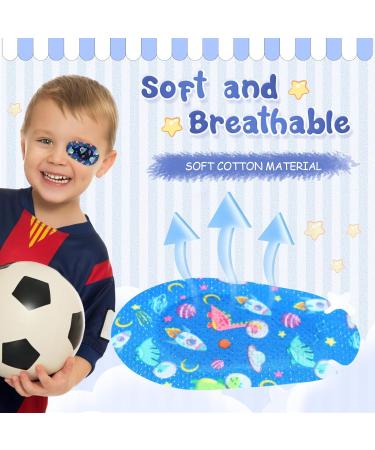 100 Pcs Adhesive Eye Patches for Kids - 20 Styles Light Blocking Cotton Bandages for Boys | Breathable & Comfort | Bulk Toddler Eye Patch - Buy Online on GoSupps.com