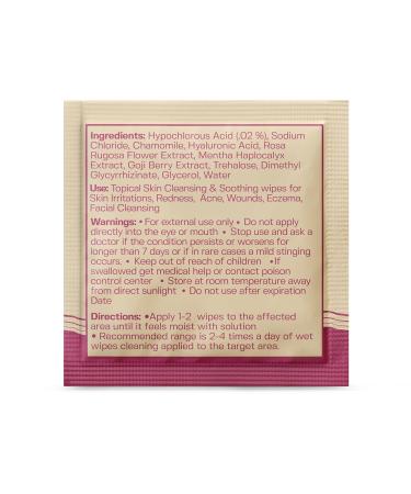 BASE LABORATORIES Hypochlorous Acid Wipes - Saline Solution Skin & Face Cleansing Wipes | Soothes Irritations Acne & Eczema | 75 Wipes Pack - Buy Online on GoSupps.com
