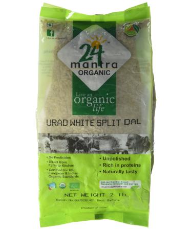 24 Mantara 24 Mantra Organic Urad White Split - 2 Lb,, () 2 Pound (Pack of 1)