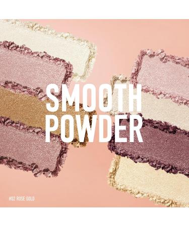 KYDA 8 Colors Baked Powder Palette - Multiuse Eyeshadow Highlighter & Contour | Lightweight Buildable & Blendable | Rose Gold #02 - Buy Online on GoSupps.com