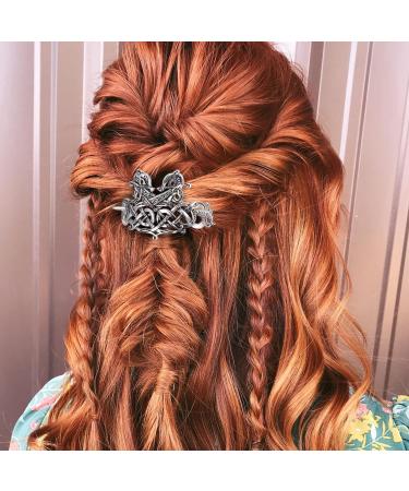 Noverlife 5PCS Celtic Hairpins - Vintage Silver Viking Hair Clips for Girls and Women - Buy Online on GoSupps.com