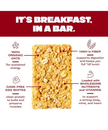OVER EASY Peanut Butter Breakfast Bars | All Natural  Clean Ingredient Protein Bars | Breakfast & Cereal Bars | 12 Protein Snack Bars Gluten Free  Dairy Free  Soy Free Peanut Butter 12 Count (Pack of 1) - Buy Online on GoSupps.com
