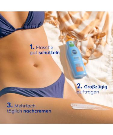 Buy NIVEA Sun Schutz & Braune Sunscreen LSF 30 - 200ml | Pro-Melanin Extract for Even Tan & Immediate UVA/UVB Protection | International Shipping Available - Buy Online on GoSupps.com