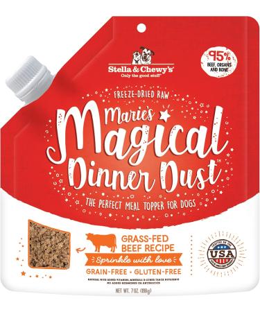 Stella & Chewy's Freeze-Dried Raw Dog Food Toppers | Marie's Magical Dinner Dust Grass-Fed Beef (7 oz) + Dandy Lamb Meal Mixer (3.5 oz) Beef + Lamb Meal Mixer 198 g (Pack of 1) - Buy Online on GoSupps.com