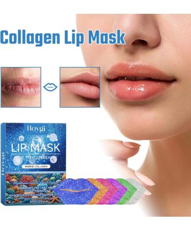 Collagen Lip Mask Pink Moisturizing Lip Patch Natural Collagen Lip Mask Overnight Anti-Aging And Anti-Chapped Reduce Lip Lines Under Lip Patches - Upgrade Lip Gel Pads (2pcs Blue) 2pcs Blue - Buy Online on GoSupps.com