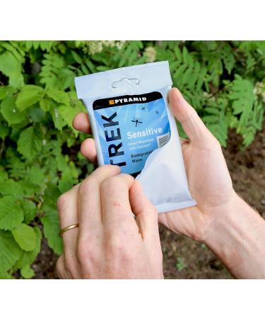 Pyramid Trek Sensitive DEET-Free Mosquito Repellent Wipes - Natural Insect Protection - Buy Online on GoSupps.com