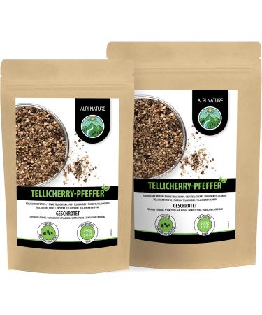  Alpi Nature Alpi Nature Crushed Tellicherry Black Pepper 500g Coarsely Ground Tellicherry Pepper Grains - Buy Online on GoSupps.com