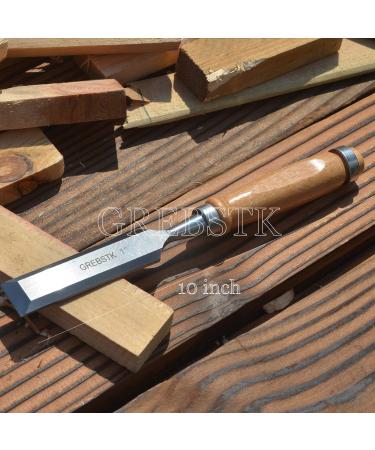 GREBSTK 4 Piece Wood Chisel Set Sturdy CR-V Steel Chisel Beech Handle Woodworking Tools with Oxford Bag 2chisel - Buy Online on GoSupps.com