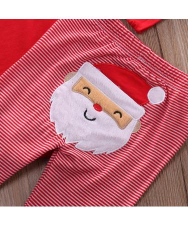 Geagodelia My First Christmas Baby Outfit Set - Red Newborn Long Sleeve Romper & Santa Claus Pants Pajamas - 0-3 Months - Buy Online on GoSupps.com