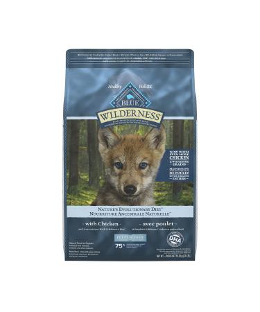 Blue Buffalo Wilderness More Meat & Wholesome Grains Natural Dry Puppy Food Chicken 24lb Puppy More Meat Wholesome Grains
