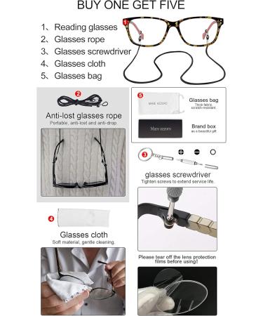 MARE AZZURO Blue Blocking Progressive Reading Glasses for Women | Multifocus Readers 0-3.5 | Red Color - Buy Online on GoSupps.com