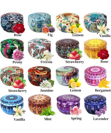 Tegove 16PC Fragrance Candle Gift Set | Aromatherapy Candles for Women | Ideal for Christmas Mother's Day Birthdays & Valentine's Day | Relaxing Vanilla Scent - Buy Online on GoSupps.com