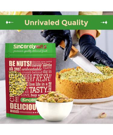 Sincerely Nuts Roasted Unsalted Pistachio Kernels | No Shell Healthy Snack | 1lb Pack | Low Sodium, Vegan, Kosher, Gluten-Free - Buy Online on GoSupps.com
