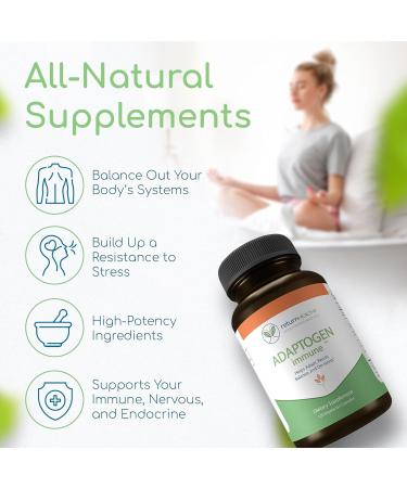 Adaptogen Immune Adaptogens Supplements Ashwagandha Supplements with Siberian Ginseng Astragalus Root and More - Promotes Healthy Body Functioning - Stress Relief Supplement 120 Capsules - Buy Online on GoSupps.com