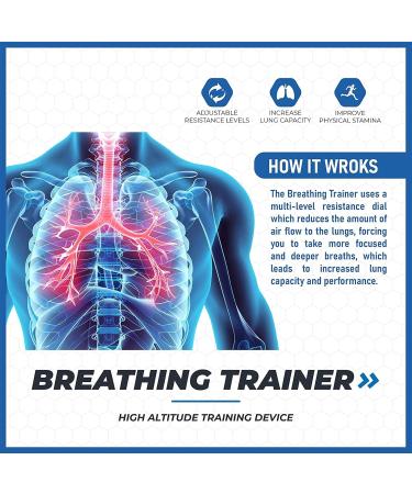 Lung Exerciser Device Mucus Clearance and Lung Expansion Device Adjustable Inspiratory Muscle Trainer Respiratory Training Lung Exerciser Expander Device for Yoga Swimming Sports - Buy Online on GoSupps.com
