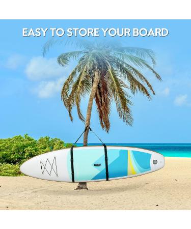 Haimont Paddle Board Carry Strap - Adjustable Heavy-Duty SUP Carrying Sling for Paddleboards, Surfboards, Canoe, and Kayaks - Black - Buy Online on GoSupps.com