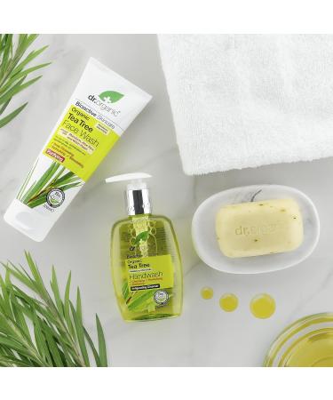 Dr Organic Tea Tree Face Wash 200ml - Natural Vegan Formula, Cruelty-Free, Paraben & SLS Free - Buy Online on GoSupps.com