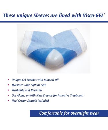 Visco-Gel Heel-So-Smooth Heel Sleeves - One Size, 1 Pair - Buy Online on GoSupps.com