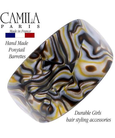 Camila Paris CP2982 French Handmade Hair Barrette Ponytail Holder - Strong Hold Grip Hair Clip for Women, Made in France Onyx - Buy Online on GoSupps.com