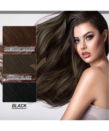 Black Brown Fruit Hair Wax Halloween Hair Coloring Cream Easy to Use Hair Root Dying Instant Coloring Hair Cream with Comb Fruit Essence Coloring Comb Natural Plant Fruit Hair Dye Cream - Buy Online on GoSupps.com