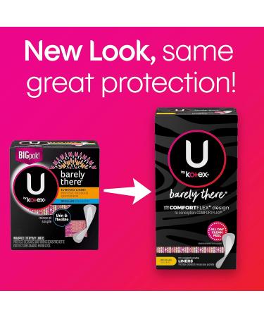 U by Kotex Barely There Thin & Flexible Liners Regular 50 ct - Shop Now - Buy Online on GoSupps.com