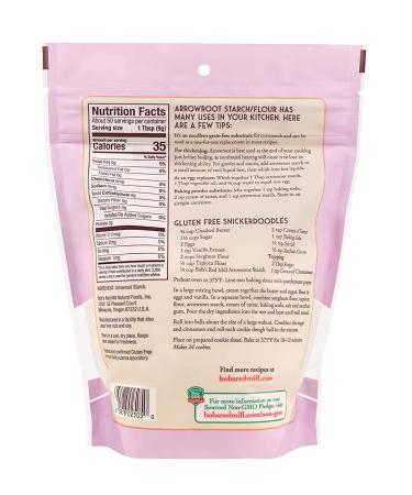 Bob's Red Mill Arrowroot Starch Flour - Gluten Free 16 oz | Premium Cooking & Baking - Buy Online on GoSupps.com