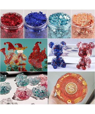 12 Colors Gold Foil Flakes for Resin & Nail Art - Metallic Gilding Flakes for Home Decor & Crafts - Buy Online on GoSupps.com