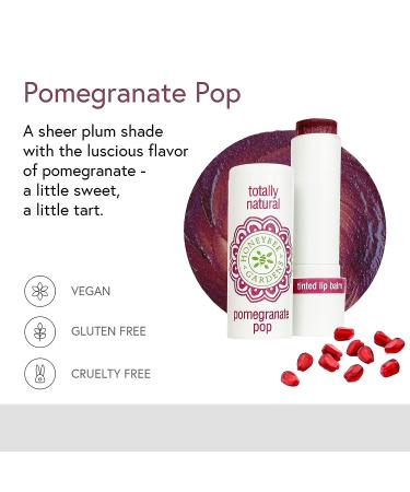 Honeybee Gardens Pomegranate Pop Tinted Lip Balm | Organic, Vegan, Gluten-Free | Nourishing Color for Lips - Buy Online on GoSupps.com