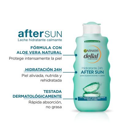 Buy Garnier Delial After Sun Milk with Natural Aloe Vera - 200ml | Soothing Hydration for Sun-Kissed Skin - Buy Online on GoSupps.com