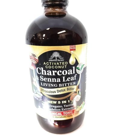 Activated Coconut Charcoal & Senna Leaf Living Bitters - Natural Detox Supplement - Buy Online on GoSupps.com