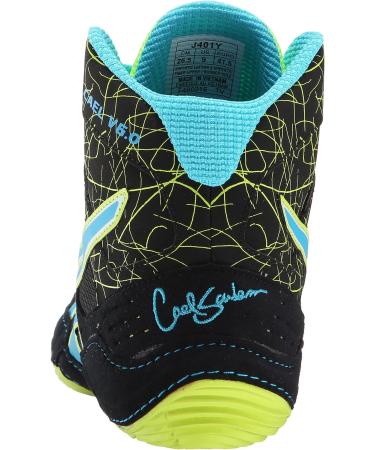 ASICS Men's Cael V6.0 Black/Atomic Blue/Flash Yellow Size 11 - Buy Online on GoSupps.com