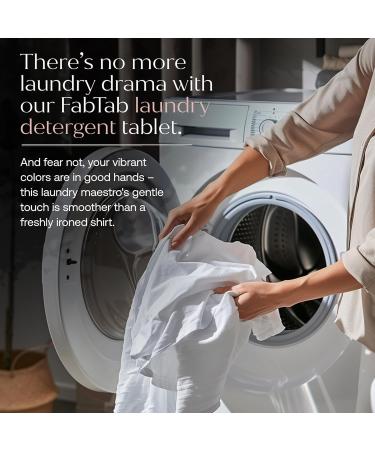 Plastic-Free Laundry Detergent Tablets | Gentle Plant-Based Natural Cleaning | Stain Remover | 30 Tablets with Fresh Laundry Scent - Buy Online on GoSupps.com