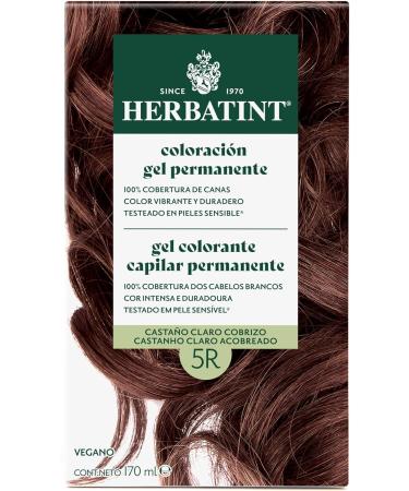  Herbatint Herbatint Permanent Hair Dye 5R Light Copper Brown 170ml | No Ammonia Optimal Grey Coverage Dermatologically Tested with 8 Natural Extracts - Buy Online on GoSupps.com