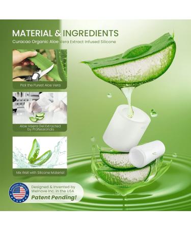 Welnove Aloe Vera Infused Silicone Toe Protectors - 12-Pack for Hammer Toes, Corns, Calluses, and Blisters - Soft Gel Cushions for Pain Relief - Buy Online on GoSupps.com