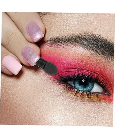 Baluue 100pcs Mini Eyeshadow Swab Foam Eyeshadow Makeup Wand Eyelash Applicator Plastic Black - Buy Online on GoSupps.com
