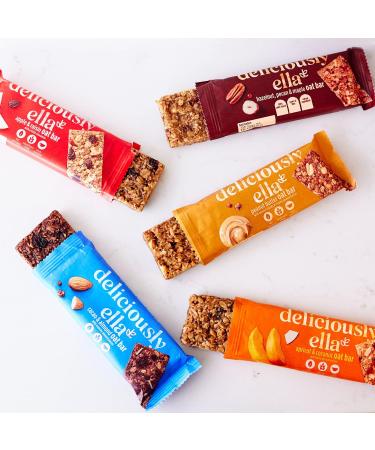 Deliciously Ella Apricot & Coconut Oat Bars - Gluten-Free Vegan Healthy Snack (50g, 16 Bars) - Buy Online on GoSupps.com