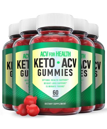 (5 Pack) Healthy Keto Gummies - Healthy Keto ACV Gummies Healthy Keto Ketosis Gummies with Apple Cider Vinegar - Vegan Non GMO - Advanced Formula Ketogenic Supplement (300 Gummies)