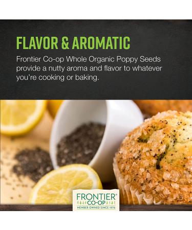 Frontier Co-op Organic Whole Poppy Seed 1lb - Buy Online on GoSupps.com